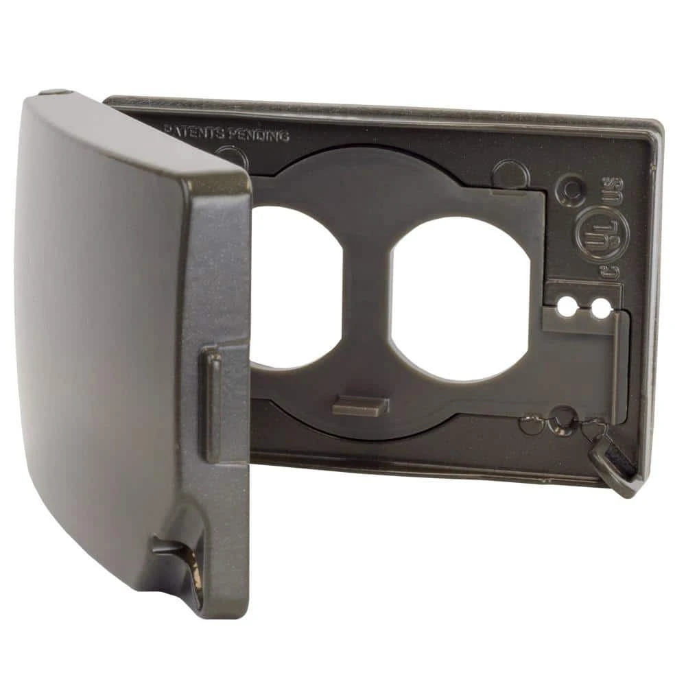 Commercial Electric Bronze 1-Gang Horizontal/Vertical Weatherproof Universal Device Cover - Image 2