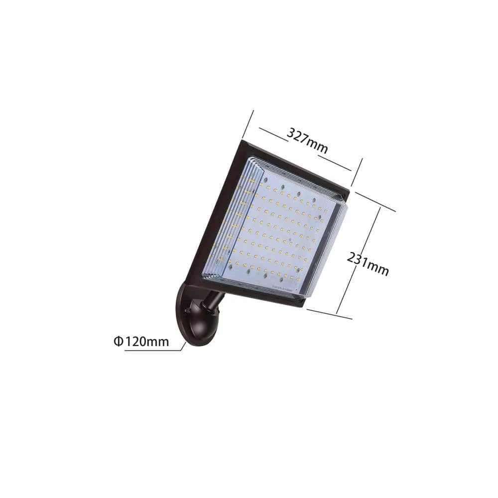 Commercial Electric 46-Watt Bronze Outdoor Integrated LED Street Lamp Flood Light with Dusk to Dawn Control - Image 6