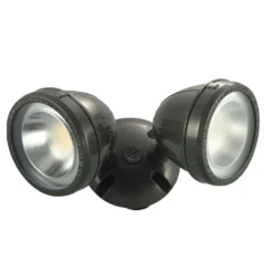 Commercial Electric 28-Watt 1100 Lumens CE Hardwired Bronze LED Landscape Flood Light Dual Spot Light