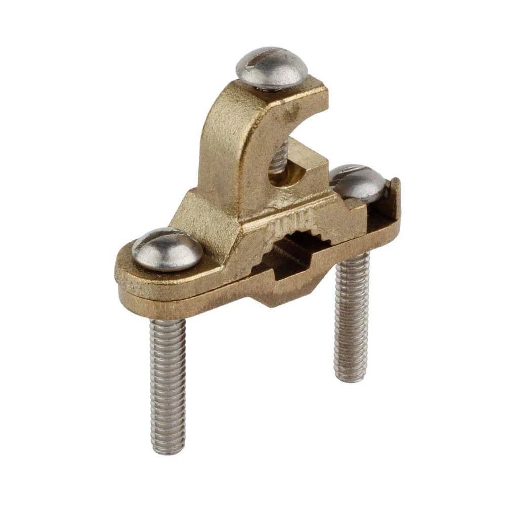 Commercial Electric 3/8 in. to 1 in. Bronze Ground Clamp with Lay-in Lug for 10 - 2 AWG - Image 3