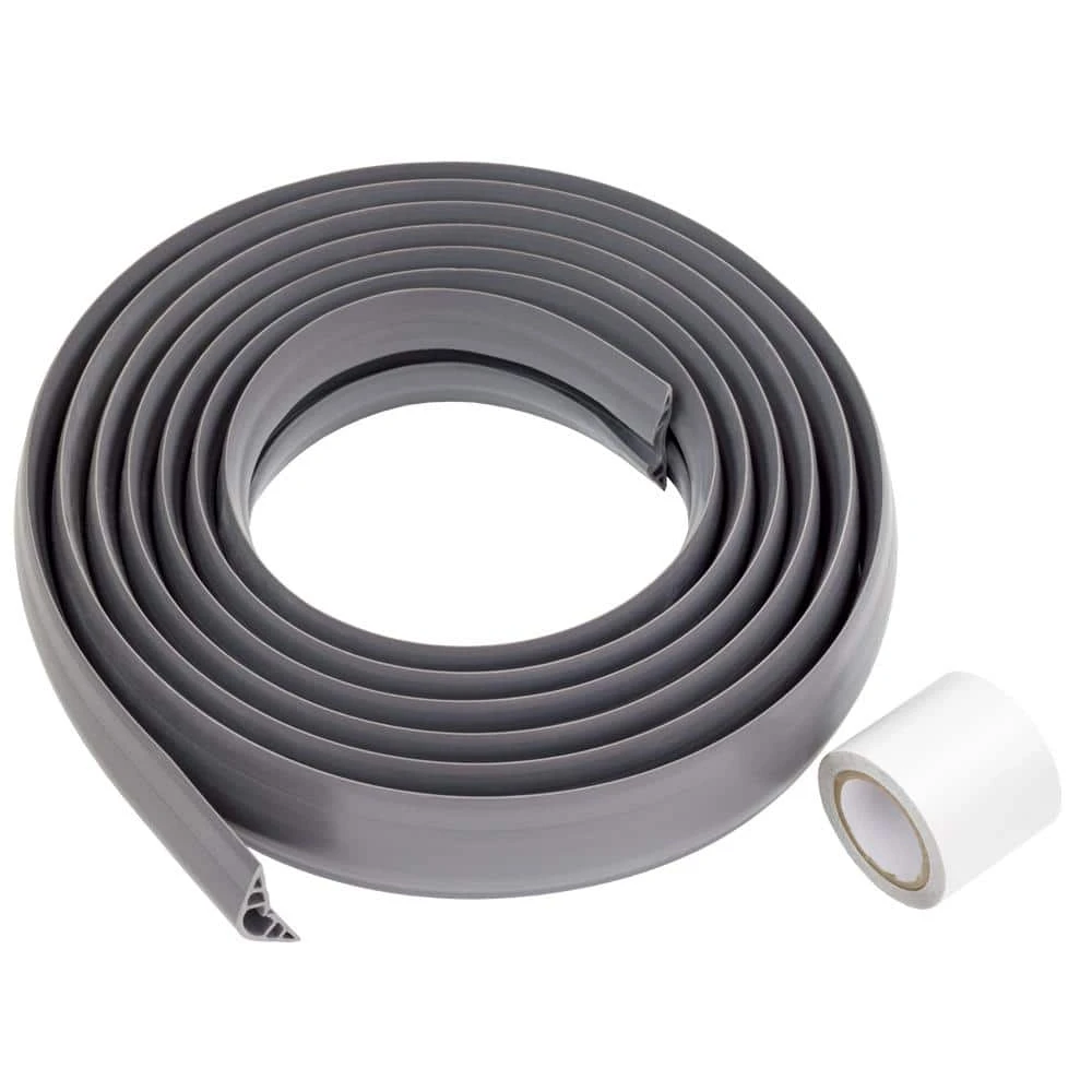 Commercial Electric 15 ft. PVC Floor Cord Protector in Grey - Image 2