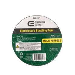 Commercial Electric 2 in. x 150 ft. Vinyl Electrical Bundling Tape - Silver