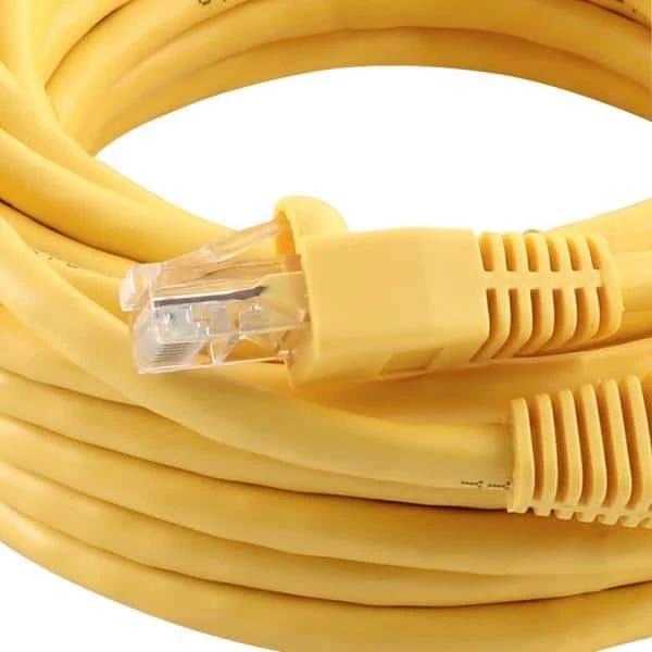 Commercial Electric 25 ft. CAT5E Ethernet Cable in Yellow - Image 3
