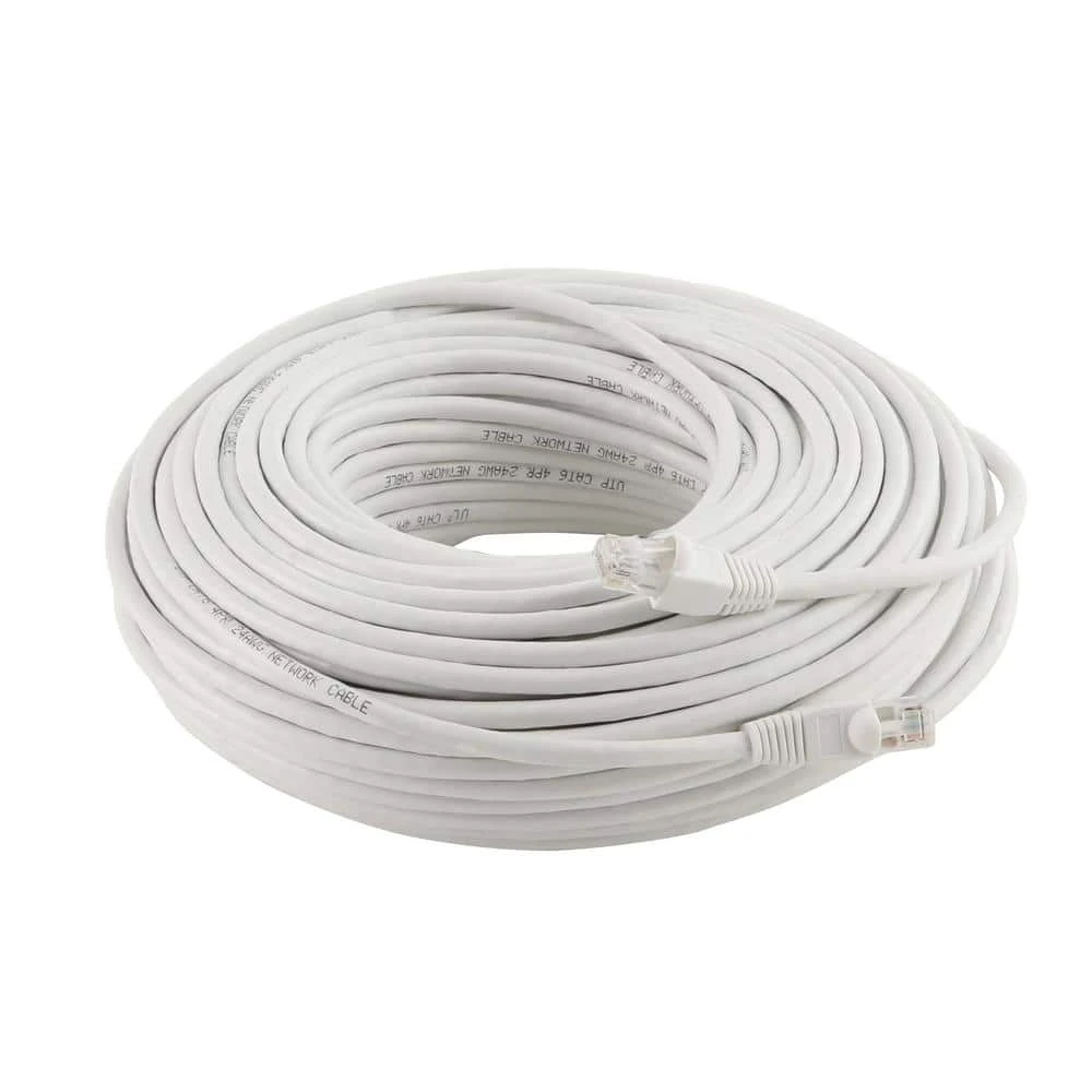 Commercial Electric 100 ft. CAT6 Ethernet Cable in White - Image 3