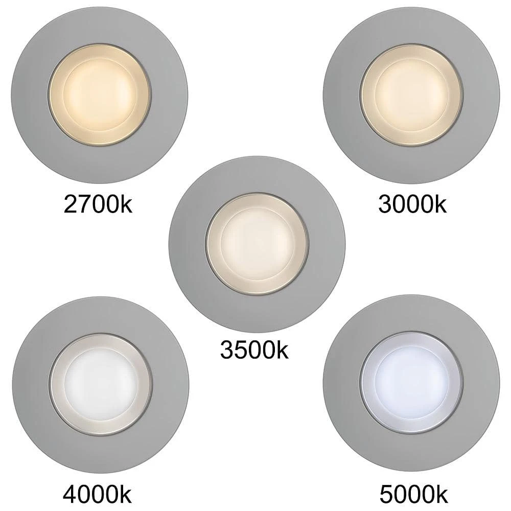 Commercial Electric 5 in./6 in. Selectable Integrated LED Recessed Trim Can Light with 4 Interchangeable Trims 950 Lumens Dimmable (8-Pack) - Image 3