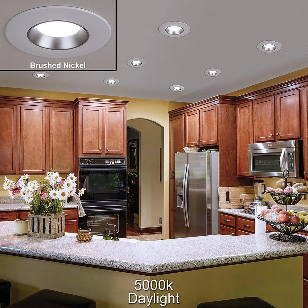 Commercial Electric 5 in./6 in. Selectable Integrated LED Recessed Trim Can Light with 4 Interchangeable Trims 950 Lumens Dimmable (8-Pack) - Image 12