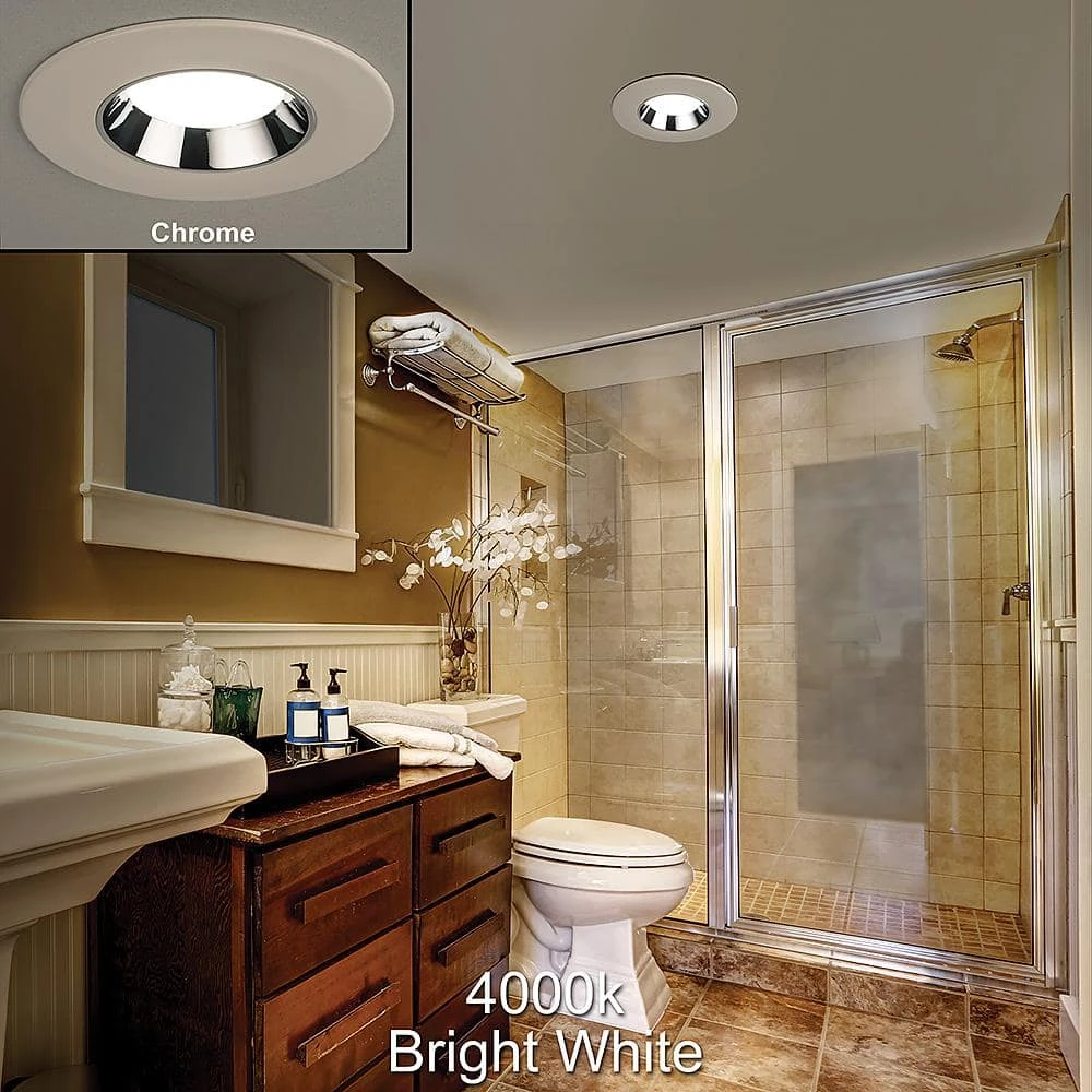 Commercial Electric 5 in./6 in. Selectable Integrated LED Recessed Trim Can Light with 4 Interchangeable Trims 950 Lumens Dimmable (8-Pack) - Image 11