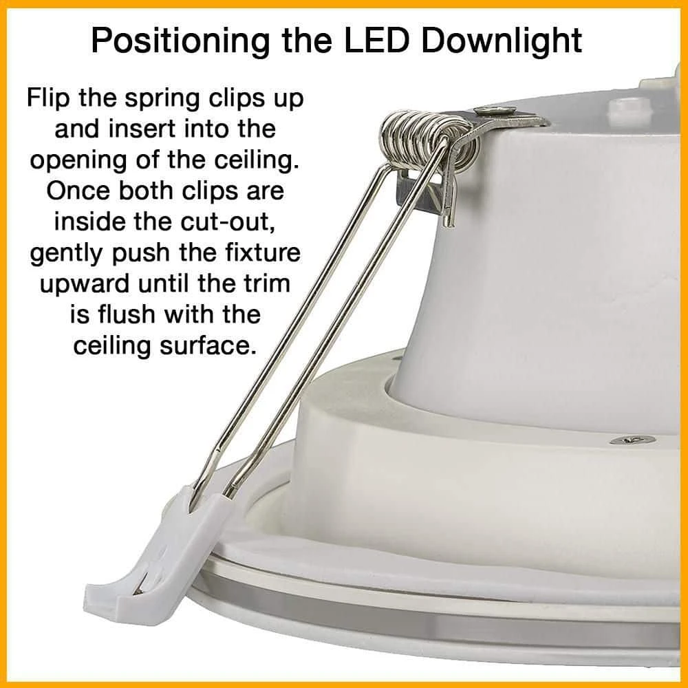 Commercial Electric 4 in. Canless Color Selectable Integrated LED Recessed Light Trim w/ Night Light Reduces Eye Glare 650 Lumens (4-Pack) - Image 8