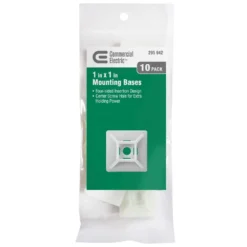 Commercial Electric 1 in. Mounting Base, Natural (10-Pack)