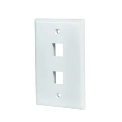 Commercial Electric White 2-Gang 1-Decorator/Rocker/1-Duplex Wall Plate (1-Pack)