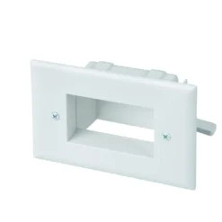 Commercial Electric White 1-Gang 1-Decorator/Rocker/1-Duplex Wall Plate (1-Pack)