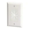 Commercial Electric White 1-Gang 1-Decorator/Rocker/1-Duplex Wall Plate (1-Pack)