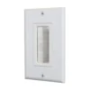 Commercial Electric 1-Gang Brush Plate, White