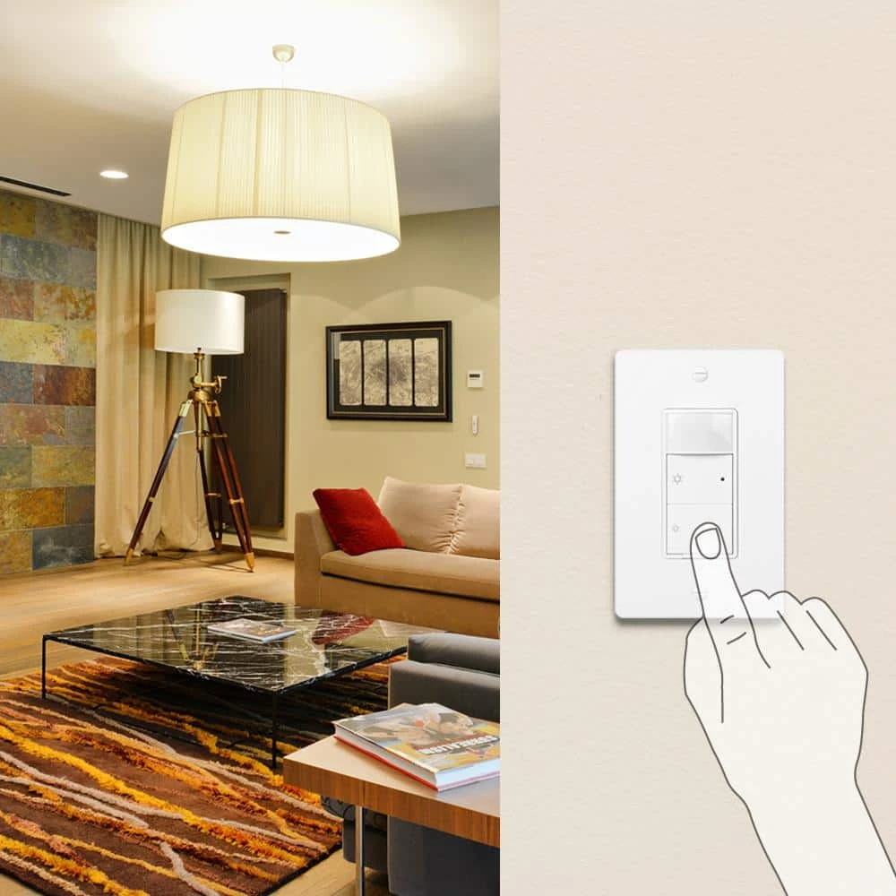 Commercial Electric 500-Watt Single Pole Smart Hubspace Dimmer with Motion Sensor, White - Image 9