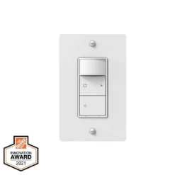 Commercial Electric 500-Watt Single Pole Smart Hubspace Dimmer with Motion Sensor, White
