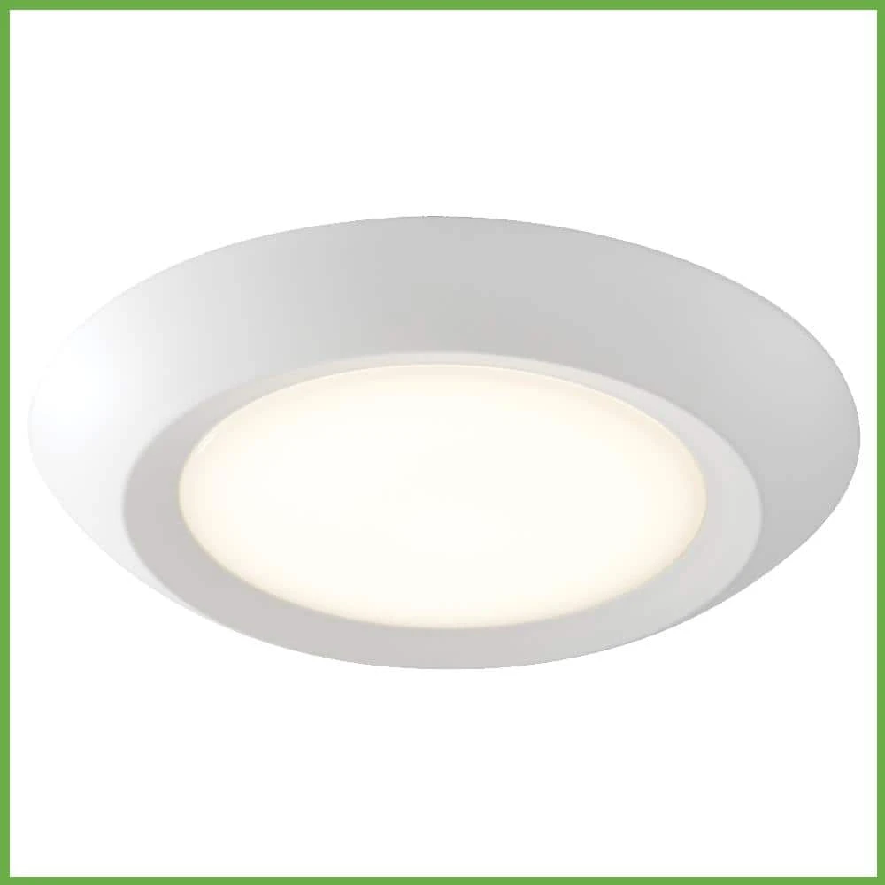 Commercial Electric 10 in. 18-Watt Color Selectable LED Flush Mount Disk Light J-Box Compatible Dimmable 1500 Lumens - Image 9