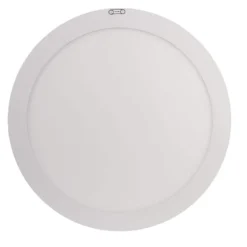 Commercial Electric 15 in. 22.5-Watt White Integrated LED 1650 Lumens Edge-Lit Round Flat Panel Flush Mount Ceiling Light w/Color Changing
