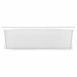 Commercial Electric 1 ft. x 4 ft. 50W Dimmable White Integrated LED Edge-Lit Flat Panel Flush Mount Light with Color Changing CCT (2-Pack)