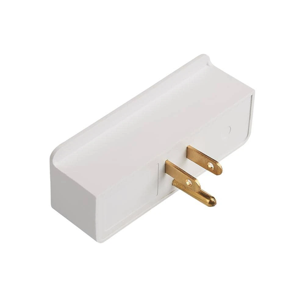 Commercial Electric 15 Amp 3-Outlet Grounded AC/DC Adapters, White - Image 2
