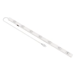 Commercial Electric 6-Outlet 2 USB Power Strip, White