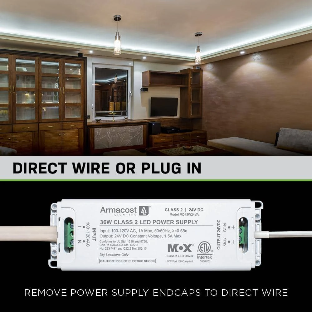 Commercial Electric 16 ft. LED Tunable White Tape Light Kit- Under Cabinet Light - Image 6